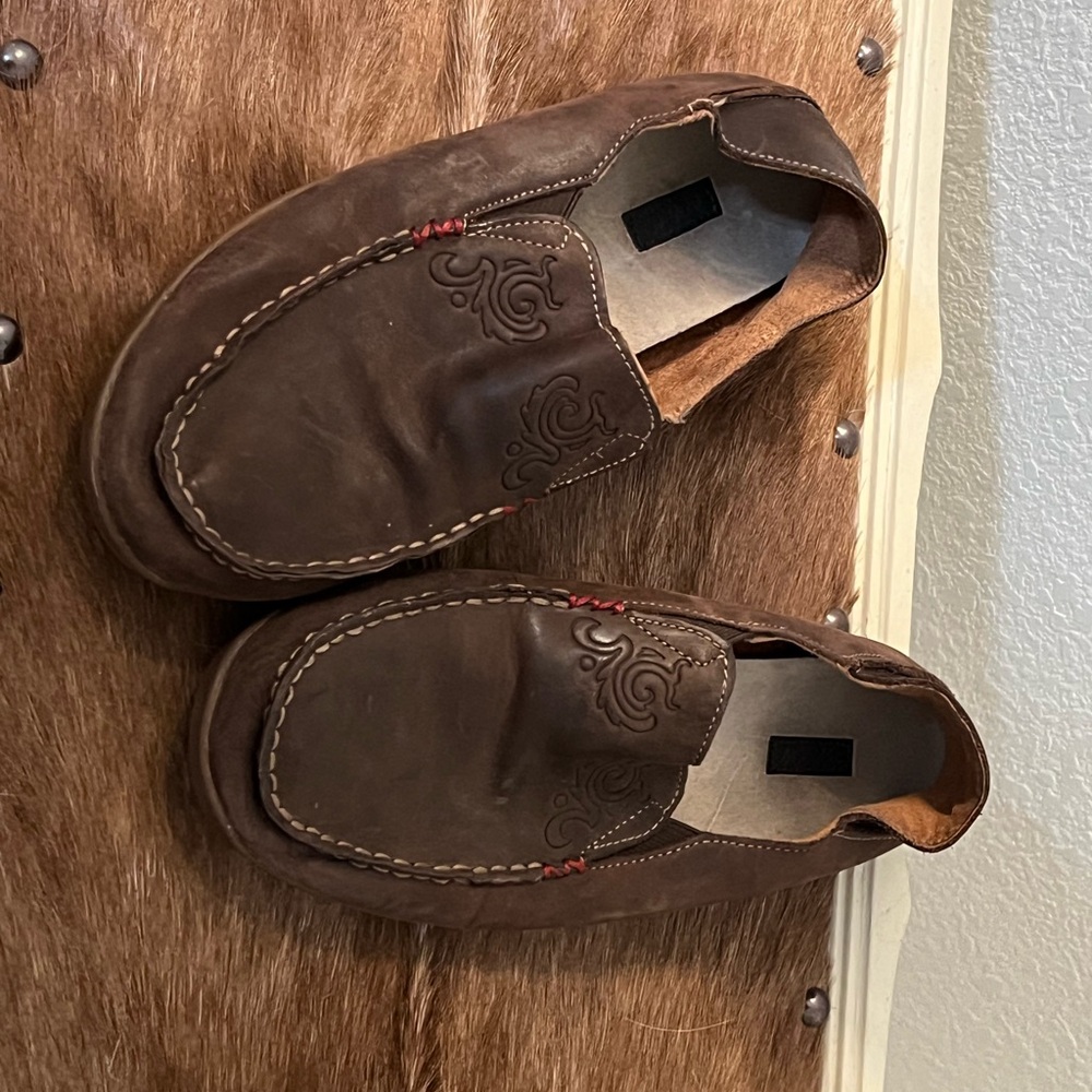 OluKai Brown Leather Women's Loafers